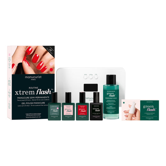 Xtrem Flash™ Kit Set: Hortencia & Poppy Red - Kомплект Xtrem гел лак: Хортензия и Червен мак