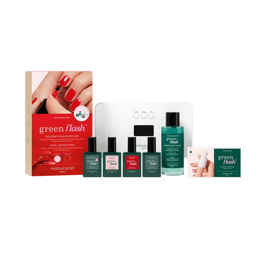 Green Flash™ Kit Set: Hortencia & Poppy Red - Kомплект гел лак: Хортензия и Червен мак