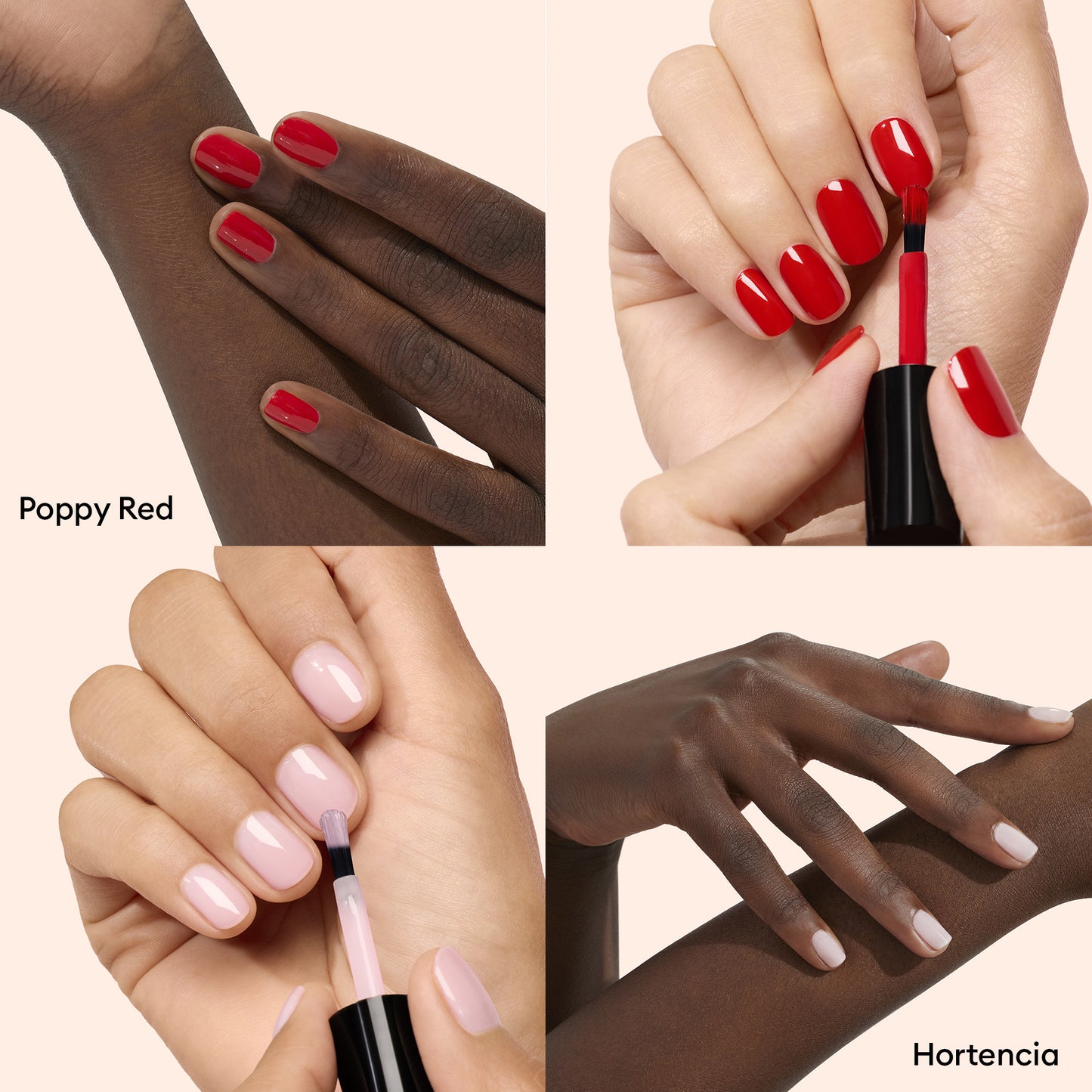 Xtrem Flash™ Kit Set: Hortencia & Poppy Red - Kомплект Xtrem гел лак: Хортензия и Червен мак