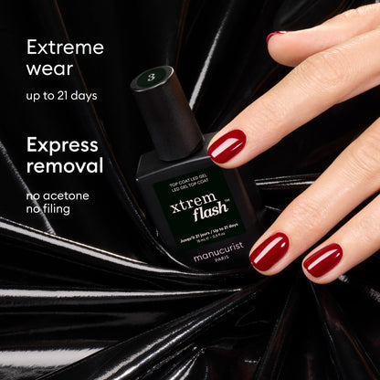 Xtrem Flash™ Kit Set: Hortencia & Poppy Red - Kомплект Xtrem гел лак: Хортензия и Червен мак