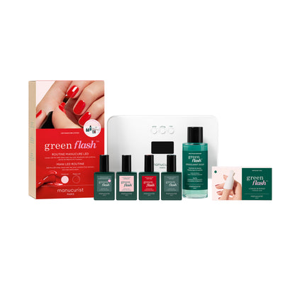 Green Flash™ Kit Set: Hortencia & Poppy Red - Kомплект гел лак: Хортензия и Червен мак