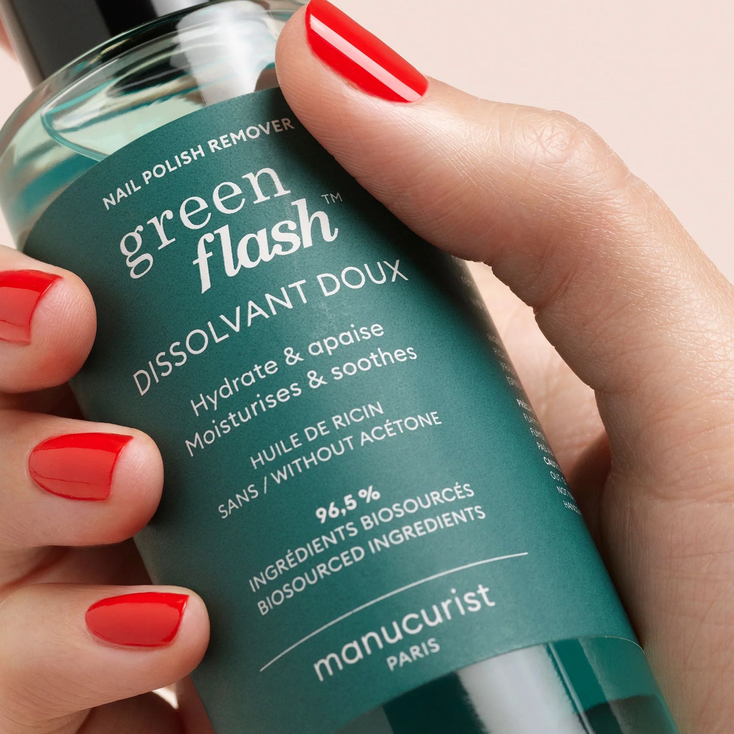 Green Flash Gentle Polish Remover - Лакочистител за гел и традиционен лак