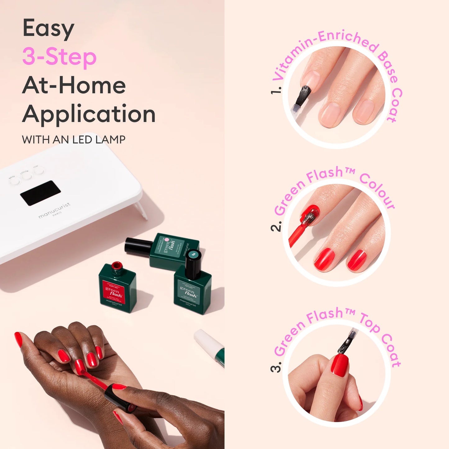 Vitaminised Base Coat Green Flash™ - Витаминизирана база за гел лак