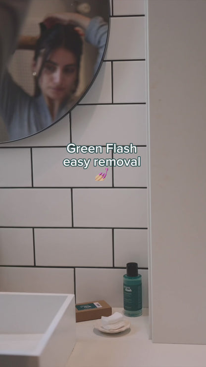 Green Flash Gentle Polish Remover - Лакочистител за гел и традиционен лак